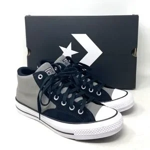 Converse Chuck Taylor Malden Street Mid Shoes For Men Canvas Gray Skate  A05668C